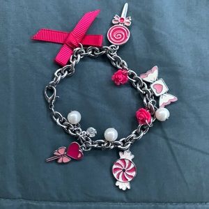 Candy and Pearl Charm Bracelet
